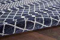 Nourison Palermo Pmr03 Navy / Grey Moroccan Area Rug