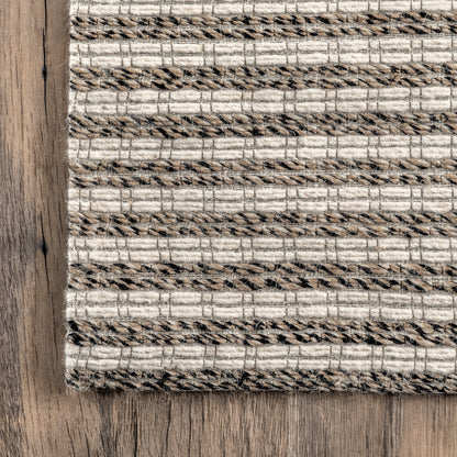 Nuloom Sirena Classic Stripe Blend Nsi3060A Ivory Area Rug