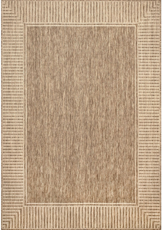 Nuloom Asha Simple Border Nas1767C Light Brown Area Rug