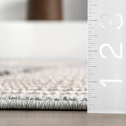 Nuloom Maira Textured Nma2317A Light Gray Area Rug