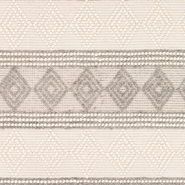 Surya Hygge Hyg-2300 Charcoal, White Rug.