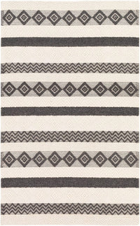 Surya Hygge Hyg-2301 Charcoal, White Moroccan Area Rug