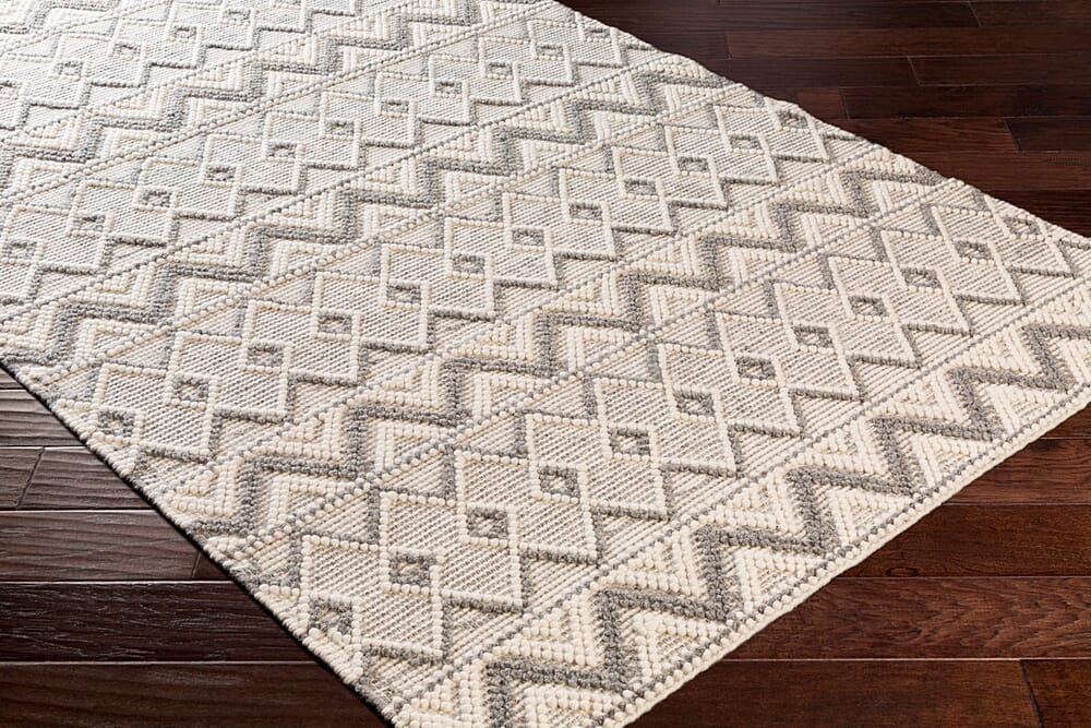 Surya Hygge Hyg-2304 Cream, Medium Gray Moroccan Area Rug