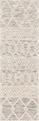 Surya Hygge Hyg-2305 Charcoal, White Rug.