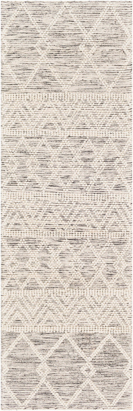 Surya Hygge Hyg-2305 Charcoal, White Rug.