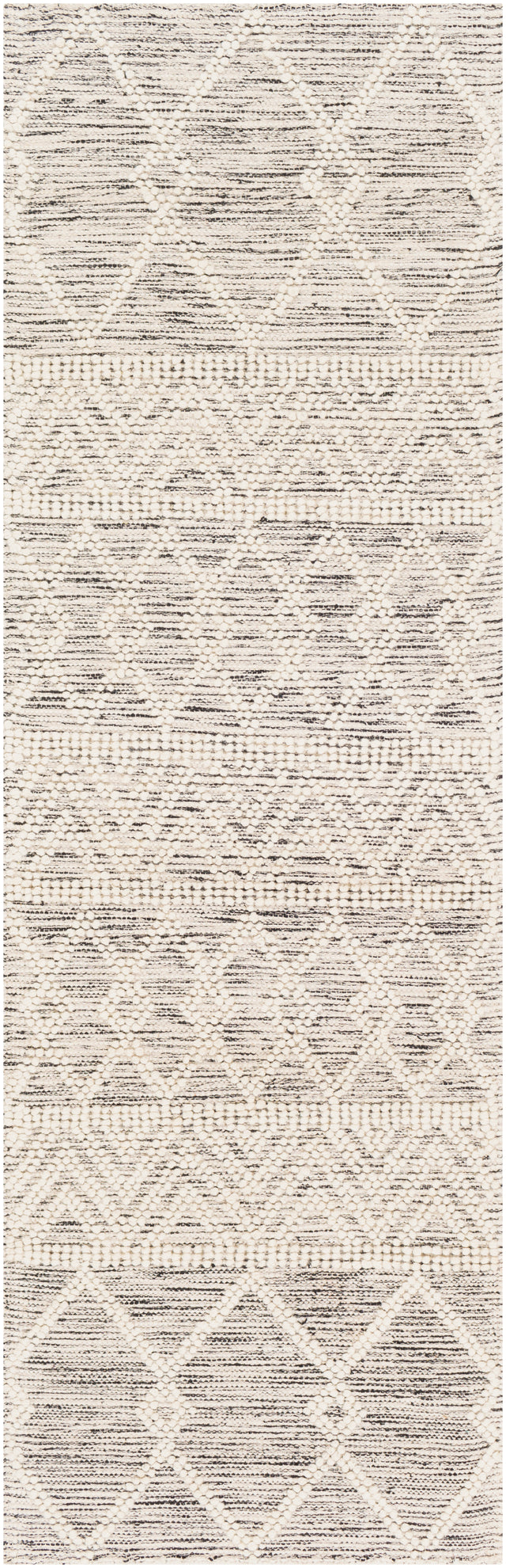 Surya Hygge Hyg-2305 Charcoal, White Rug.