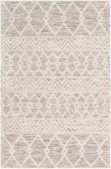 Surya Hygge Hyg-2305 Charcoal, White Rug.