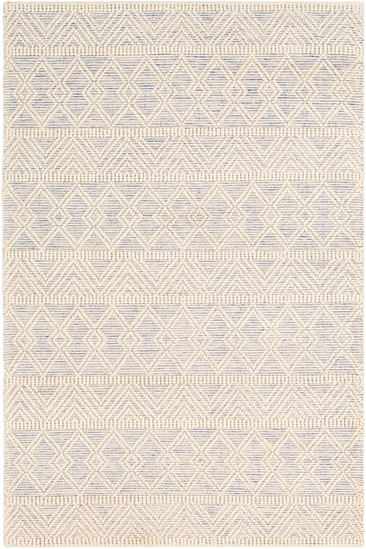Surya Hygge Hyg-2306 Dark Blue, White Rugs.