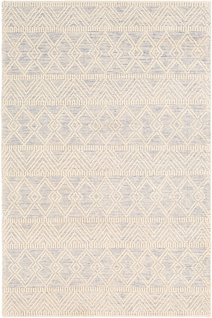 Surya Hygge Hyg-2306 Dark Blue, White Area Rug