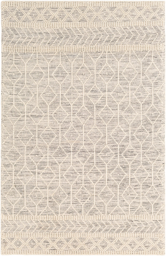 Surya Hygge Hyg-2307 Charcoal, White Area Rug