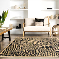 Nuloom Merissa Tribal Lattice Nme3495A Natural Area Rug