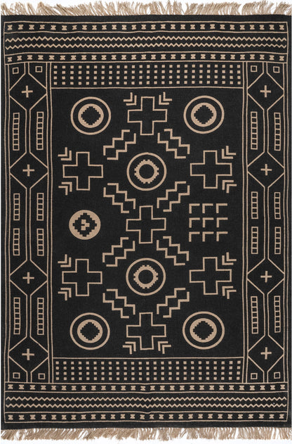 Nuloom Gretel Tribal Motif Ngr3420A Black Area Rug