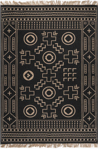 Nuloom Gretel Tribal Motif Ngr3420A Black Area Rug