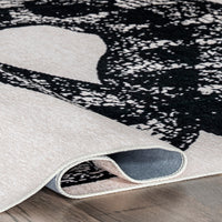 AreaRugs.com Wavaj Nwa1213A Black Area Rug