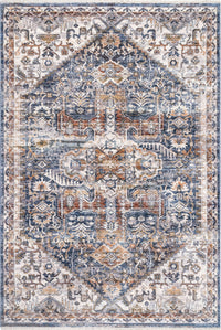 Nuloom Hannah Medallion Nha2140A Blue Area Rug