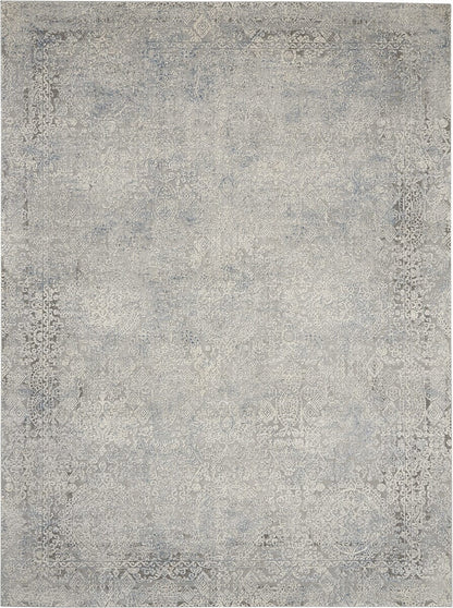 Nourison Rustic Textures Rus09 Ivory / Light Blue Vintage / Distressed Area Rug