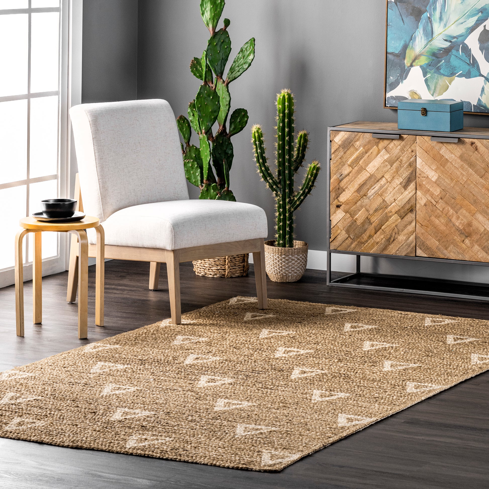 Nuloom Jordyn Farmhouse Njo3478A Natural Area Rug