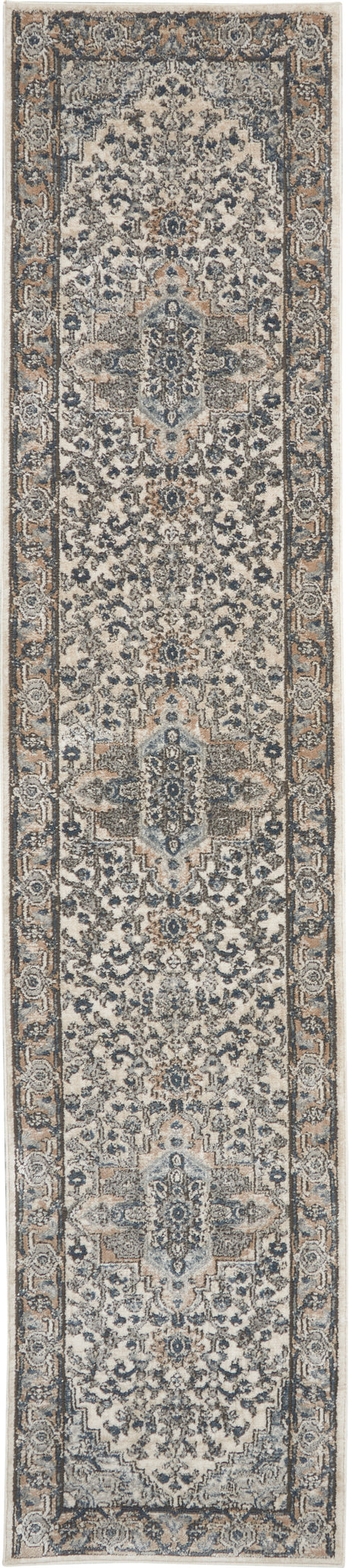 Nourison Quarry Qua05 Ivory/Grey Area Rug