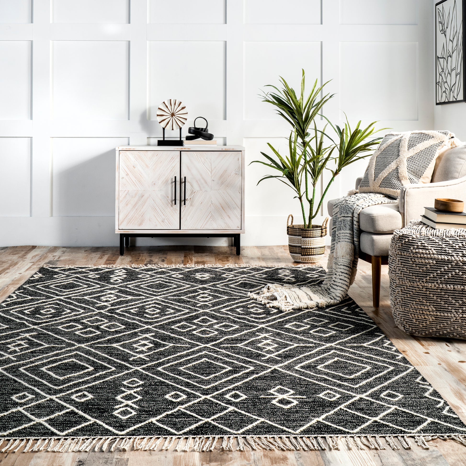 Nuloom Cheryl Trellis Nch2066A Gray Area Rug