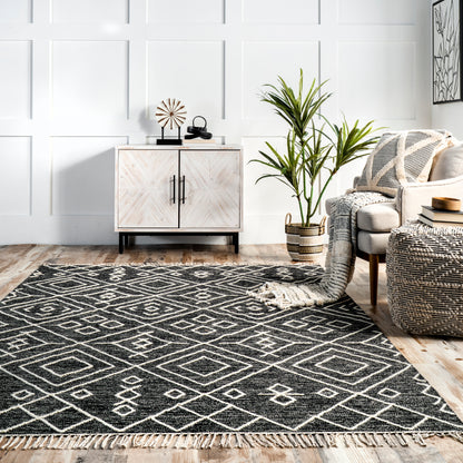 Nuloom Cheryl Trellis Nch2066A Gray Area Rug