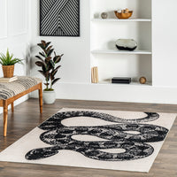 AreaRugs.com Wavaj Nwa1213A Black Area Rug