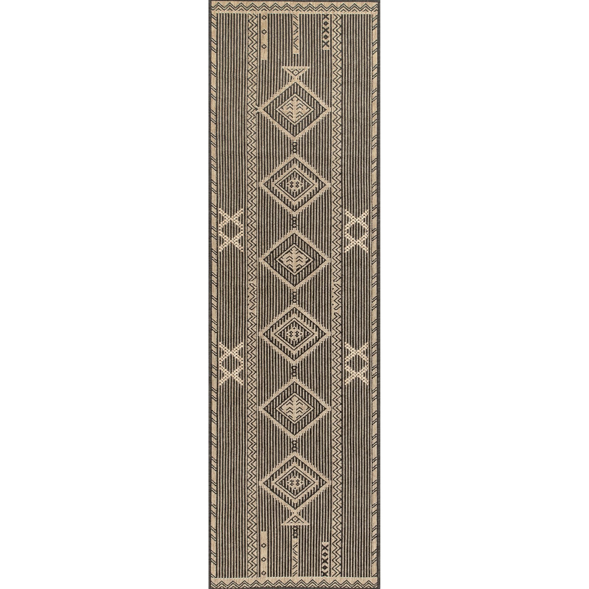 Nuloom Aria Tribal Transitional Nar1809C Charcoal Area Rug