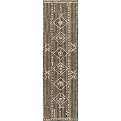 Nuloom Aria Tribal Transitional Nar1809C Charcoal Area Rug