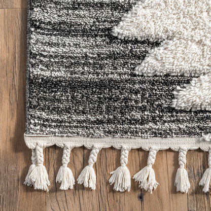 Nuloom Mikayla Tribal Nmi2940A Gray Area Rug