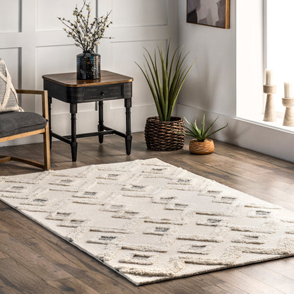 Nuloom Melia Moroccan Nme3316A Ivory Area Rug