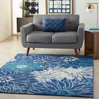 Nourison Passion Psn17 Navy/Ivory Area Rug