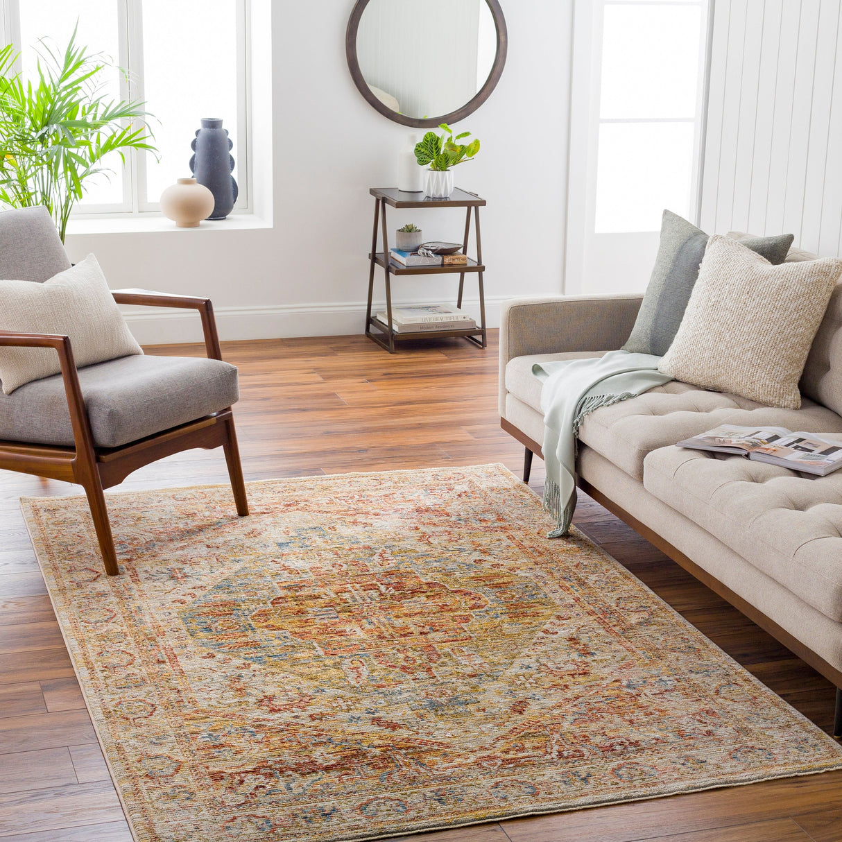 Surya Naila Ial-2300 Burgundy Rug.