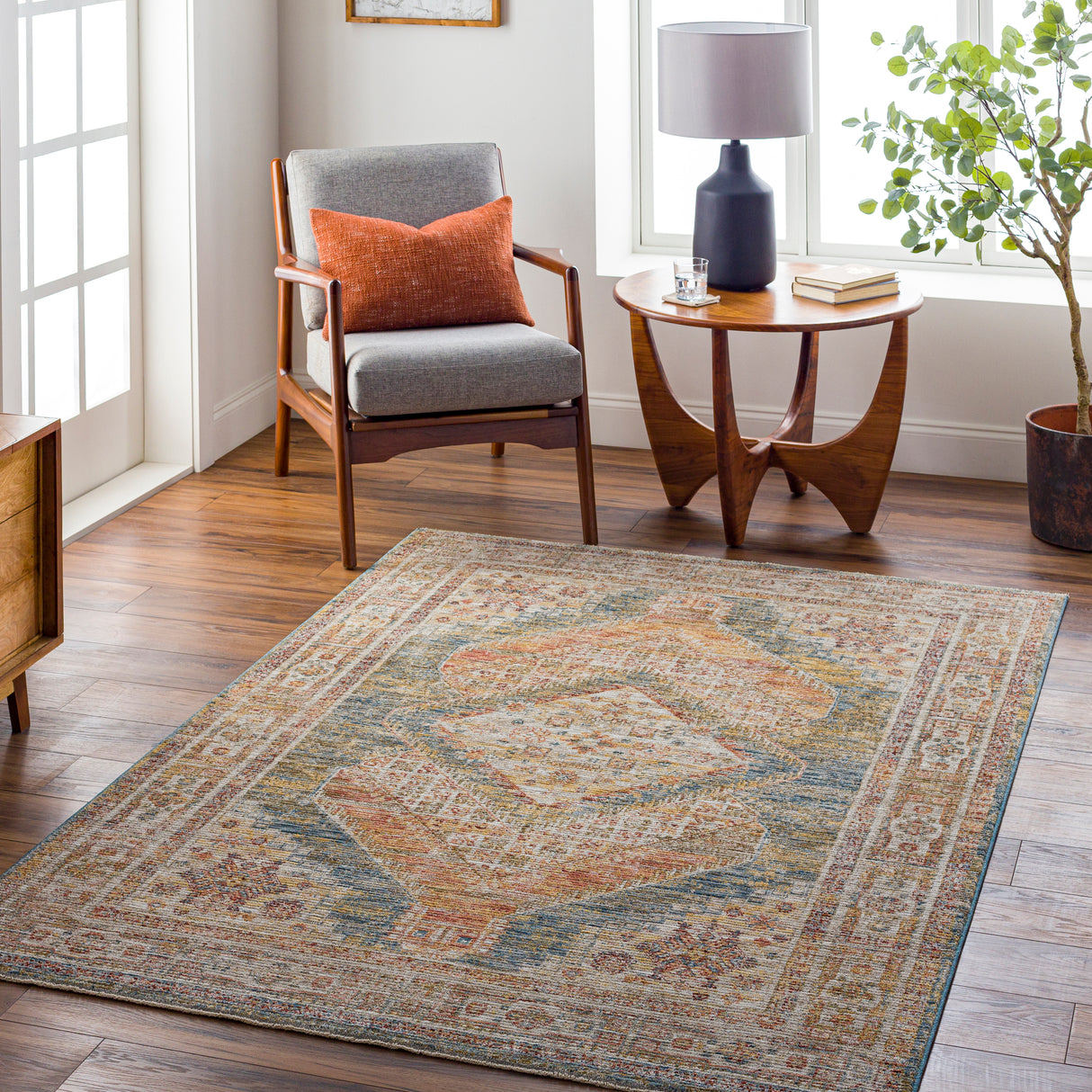 Surya Naila Ial-2302 Blue Rug.