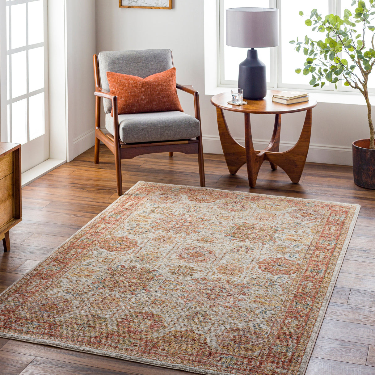 Surya Naila Ial-2305 Burgundy Rug.