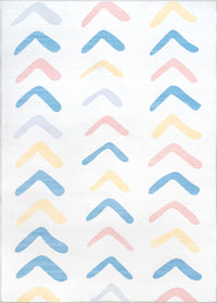 Nuloom Evelyn Kids Chevron Nev2041A Multi Area Rug