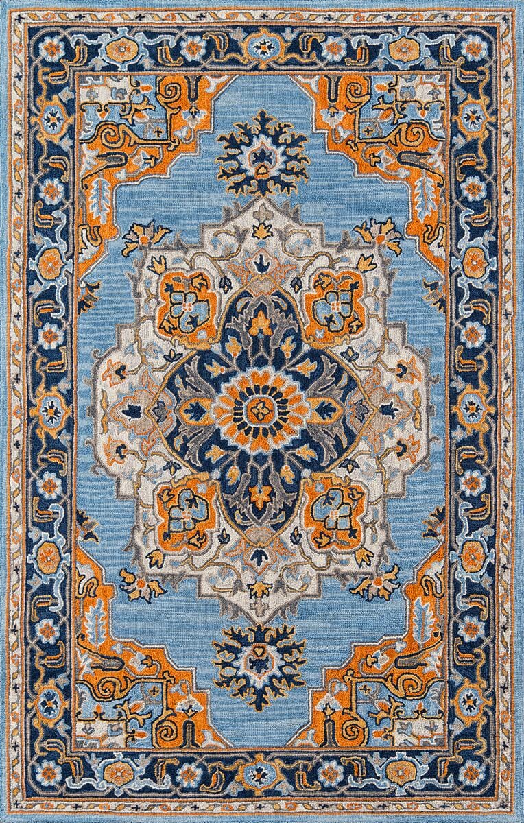 Momeni Ibiza Ibi-1 Blue Area Rug