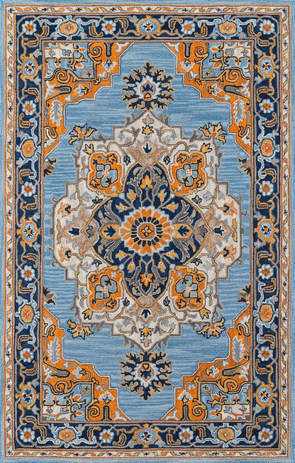 Momeni Ibiza Ibi-1 Blue Area Rug