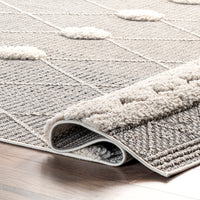 Nuloom Paola Dotted Npa3006A Gray Area Rug