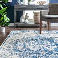 Nuloom Vintage Maranda Nvi3149B Blue Area Rug