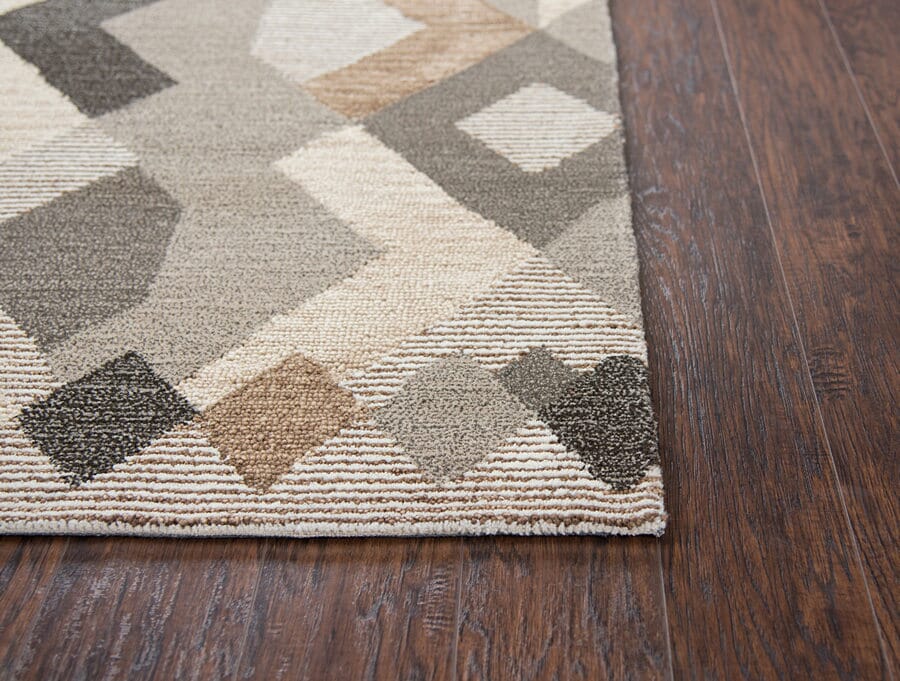 Rizzy Idyllic Id926A Natural, Tan, Brown, Dark Brown Geometric Area Rug