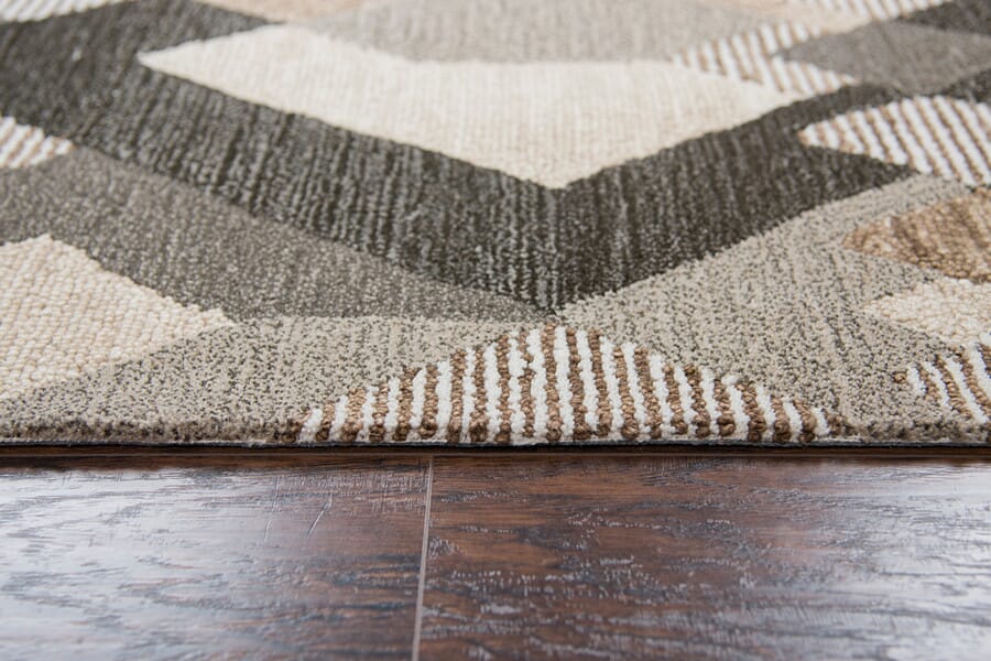 Rizzy Idyllic Id926A Natural, Tan, Brown, Dark Brown Geometric Area Rug