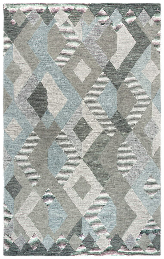 Rizzy Idyllic Id927A Natural, Gray, Dark Gray, Light Gray Geometric Area Rug