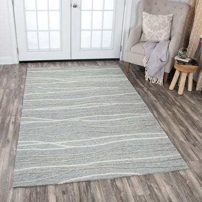 Rizzy Idyllic Id968A Gray, Natural, Brown Geometric Area Rug