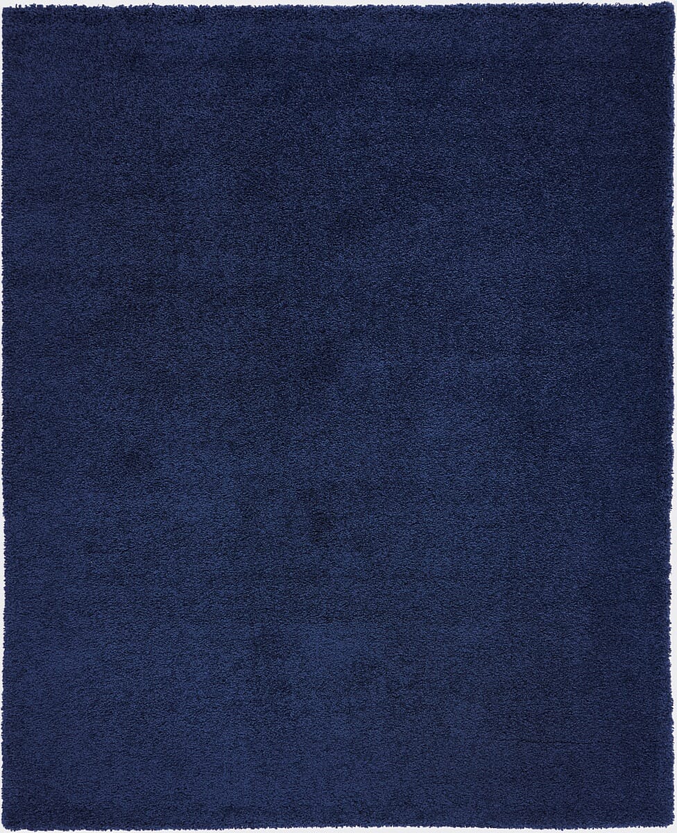 Nourison Malibu Shag Msg01 Navy Shag Area Rug