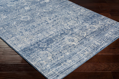 Surya Indigo Igo-2300 Navy, Bright Blue, Medium Gray, Tan Area Rug