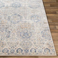 Surya Indigo Igo-2308 Bright Blue, Navy, Tan, Charcoal Area Rug