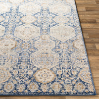 Surya Indigo Igo-2309 Navy, Bright Blue, Tan, Medium Gray Area Rug