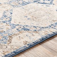 Surya Indigo Igo-2309 Navy, Bright Blue, Tan, Medium Gray Area Rug