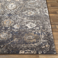 Surya Indigo Igo-2317 Black, Charcoal, Tan, Beige Area Rug