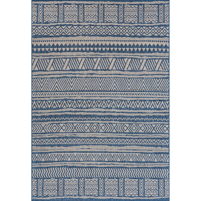 Nuloom Abbey Tribal Nab1799C Blue Area Rug