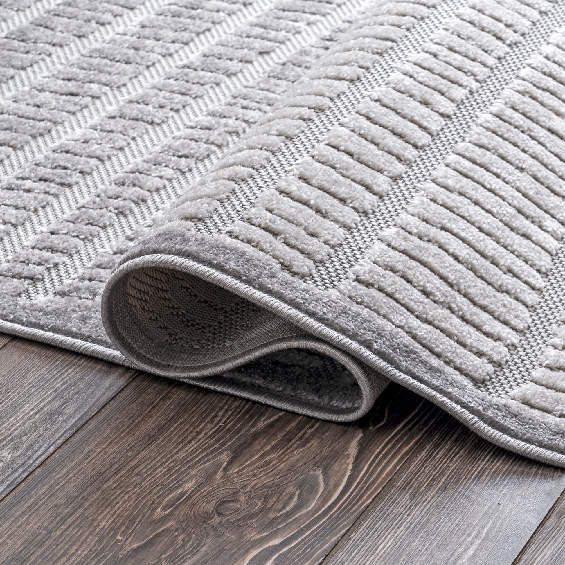 Nuloom Danna Stripe Nda1549A Gray Area Rug